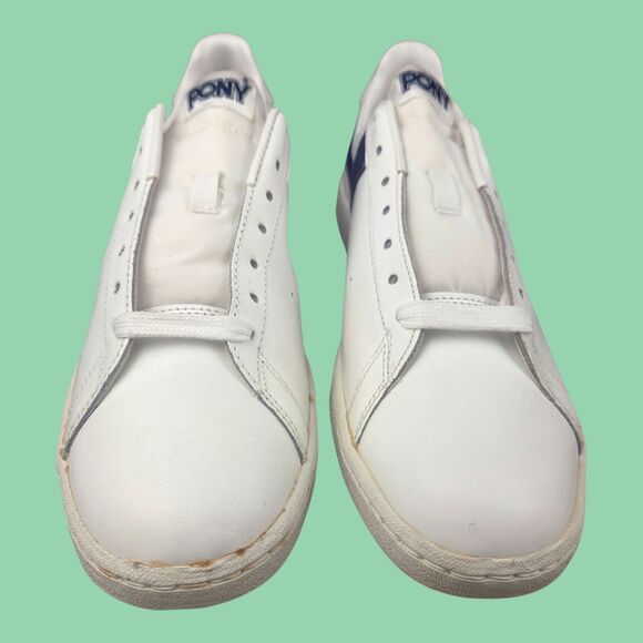 Vintage 1979 Pony Concorde Sneakers White/Dk. Royal 6511 Men\'s Size 9.5 NOS READ main image 9